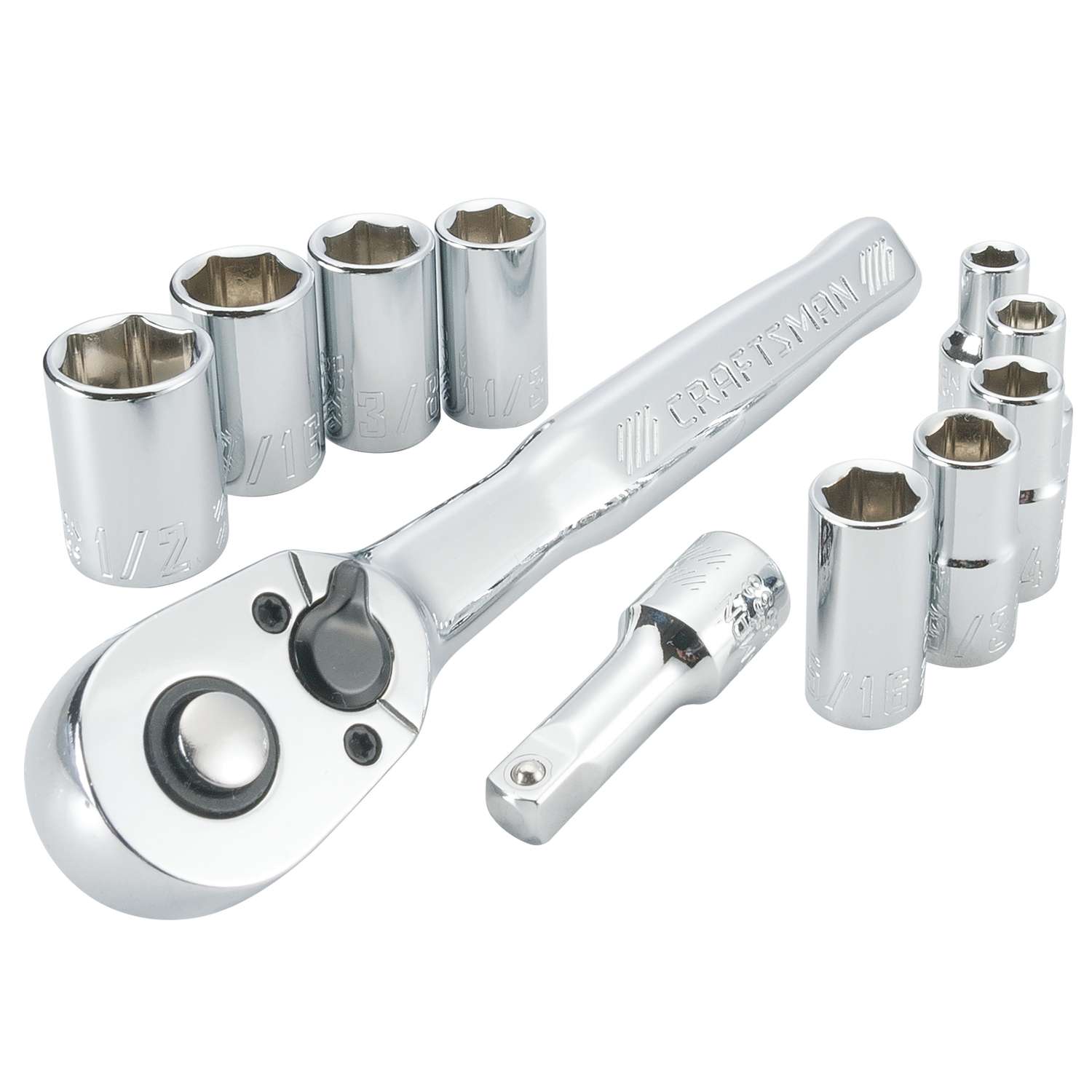 Ace Socket Wrench Sockets 1/4" Drive select size #6cn
